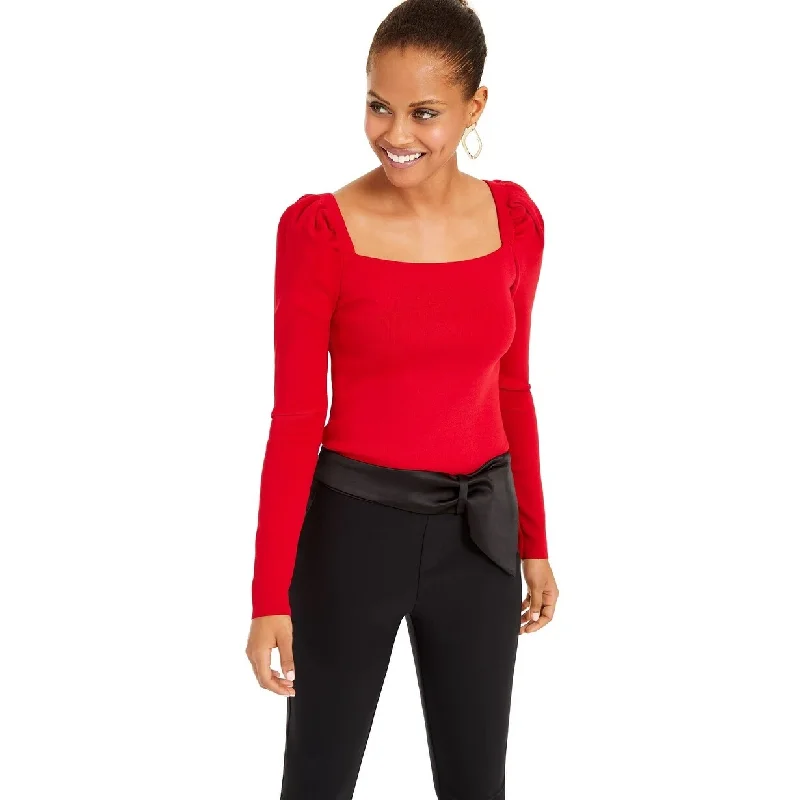 INC International Concepts Women's Puff Sleeve Sweater Red Size XL - X-Large