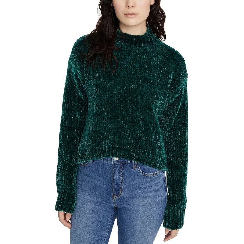 Sanctuary Women's Chenille Mock-Neck Sweater Green Size Medium