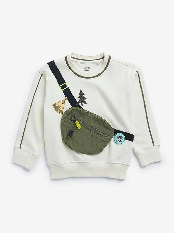 HOP Kids Off-White Fanny Pack Detailed Sweatshirt