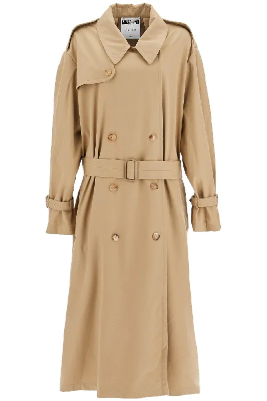 Moschino Women's Double-Breasted Trench Coat With