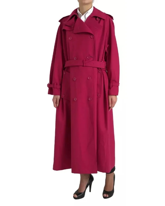 Dolce & Gabbana  Women's Classic Trench Coat - Fuchsia