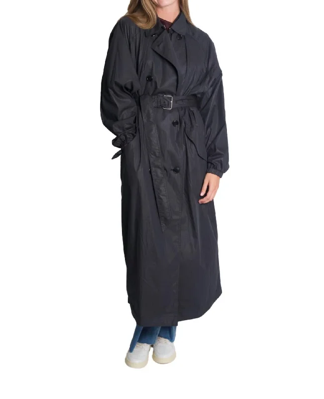 Cacilda Trench Coat In Black