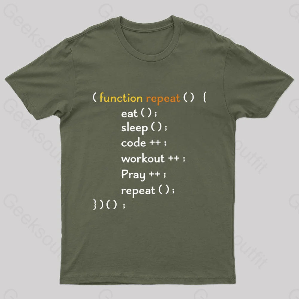 Function Repeat Nerd T-Shirt