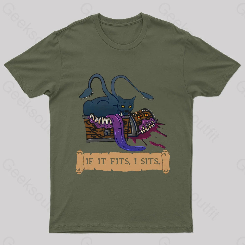 If It Fits I Sits Nerd T-Shirt