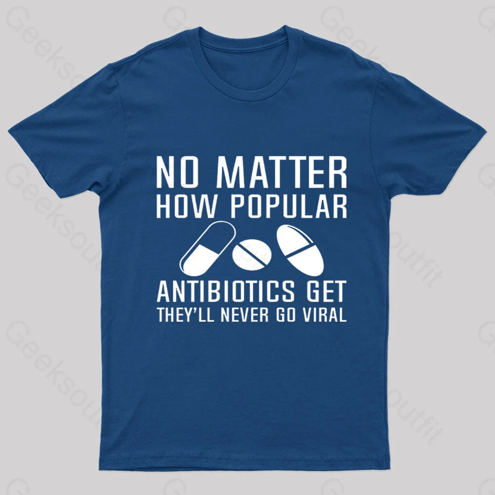 Now Matter How Popular Antibiotics Get Geek T-Shirt