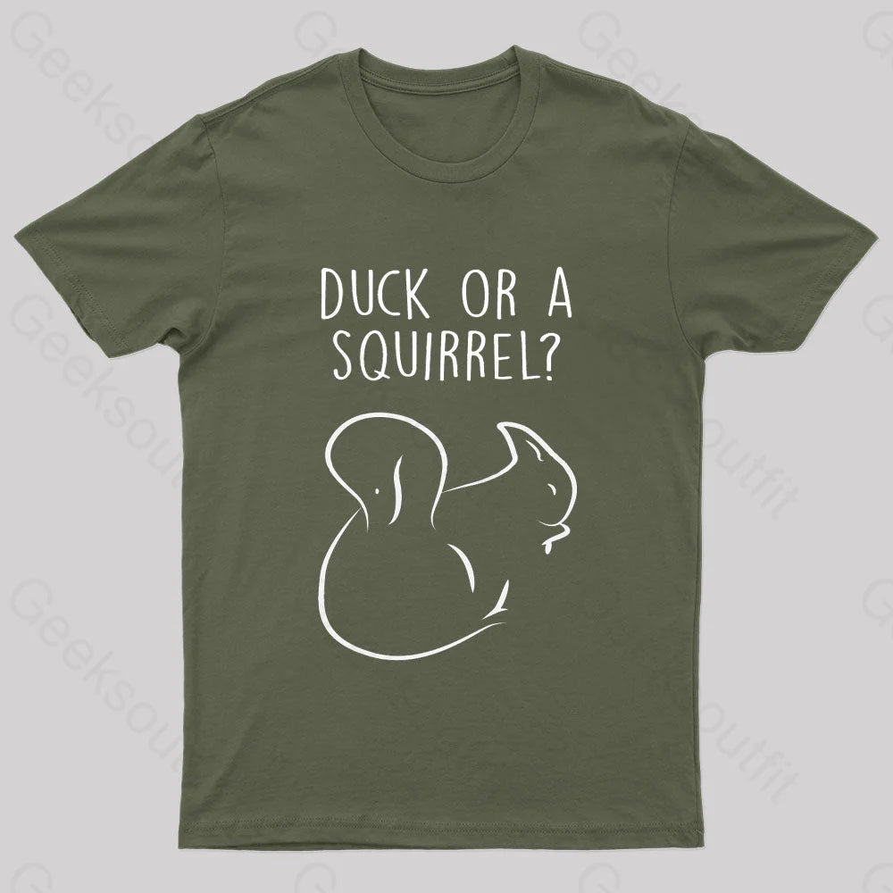 Squirrel Or Duck Nerd T-Shirt