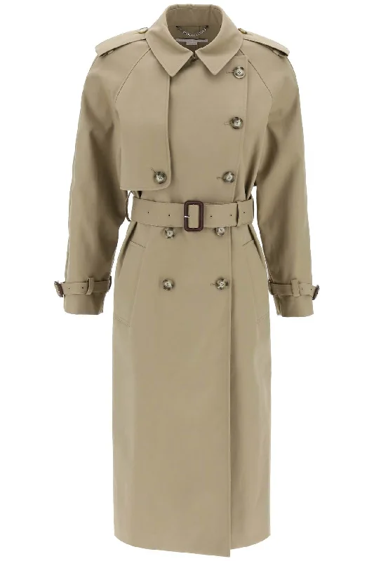 Stella Mccartney Women's Sustainable Cotton Double-Breasted Trench