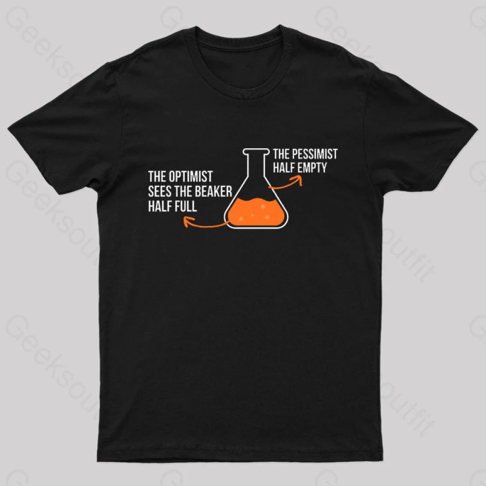 The Optimist And Pessimist Nerd T-Shirt