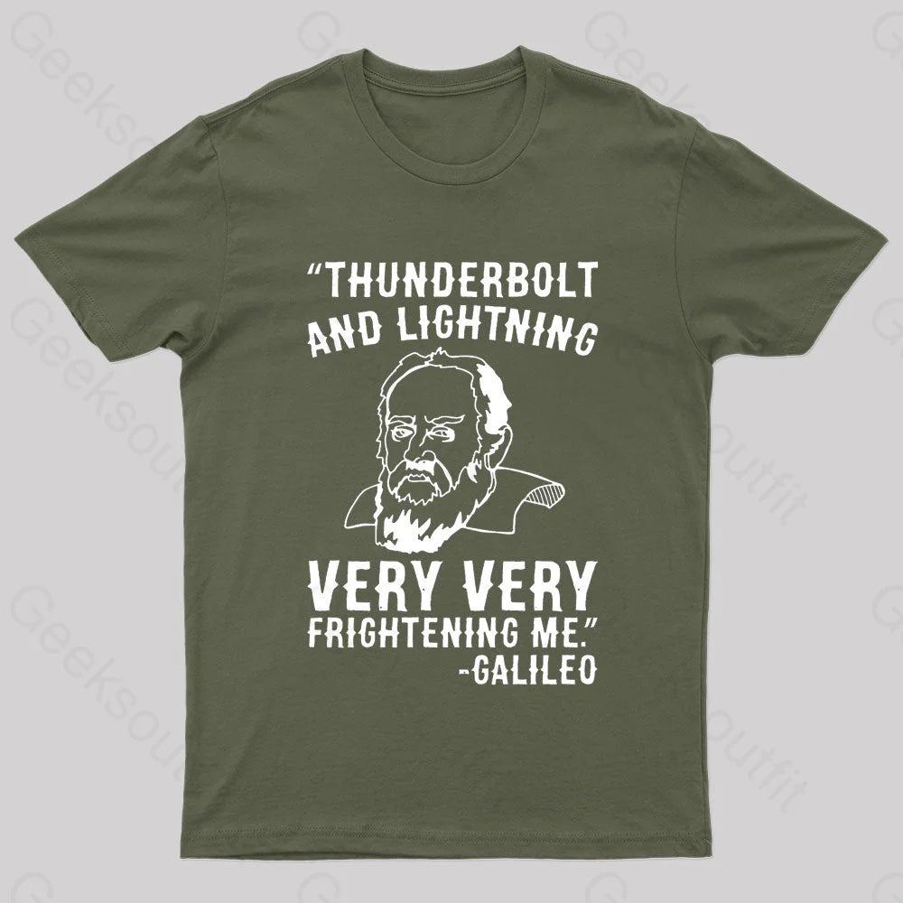 Thunderbolt And Lightning Very Very Frightening Me Geek T-Shirt