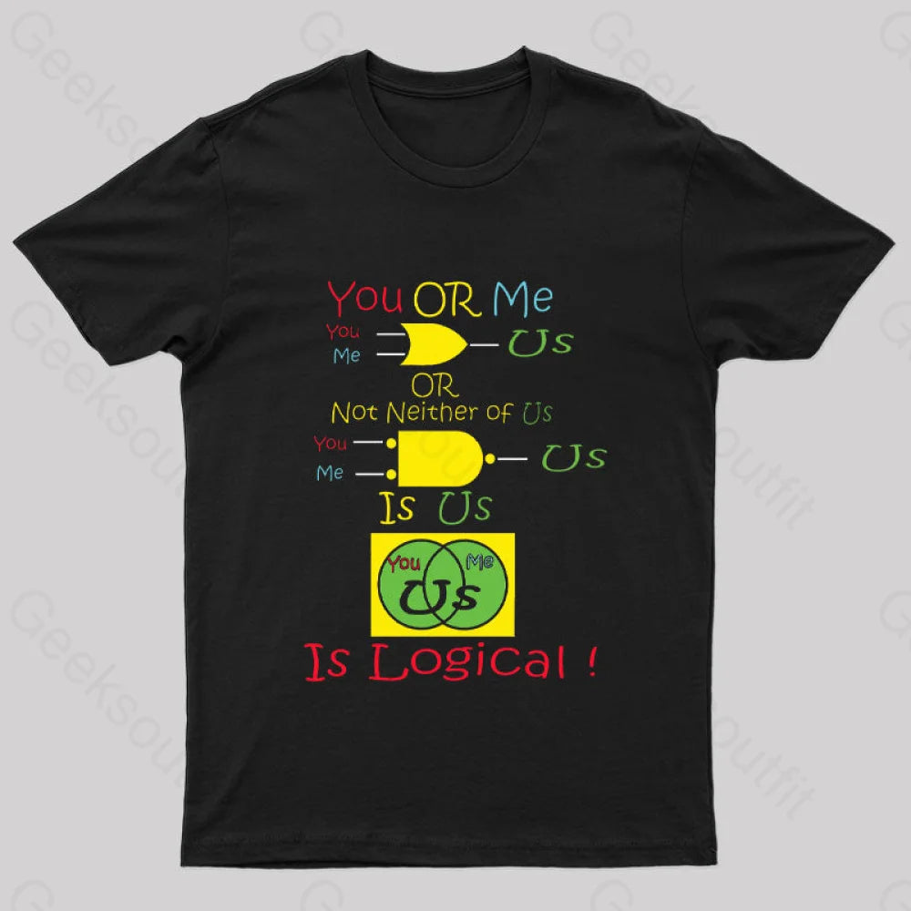 You Or Me Is Us Nerd T-Shirt