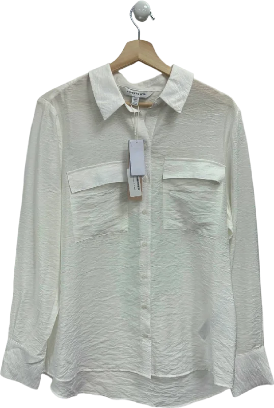 Forever New Porcelain Kelsey Long Sleeve Shirt UK 12