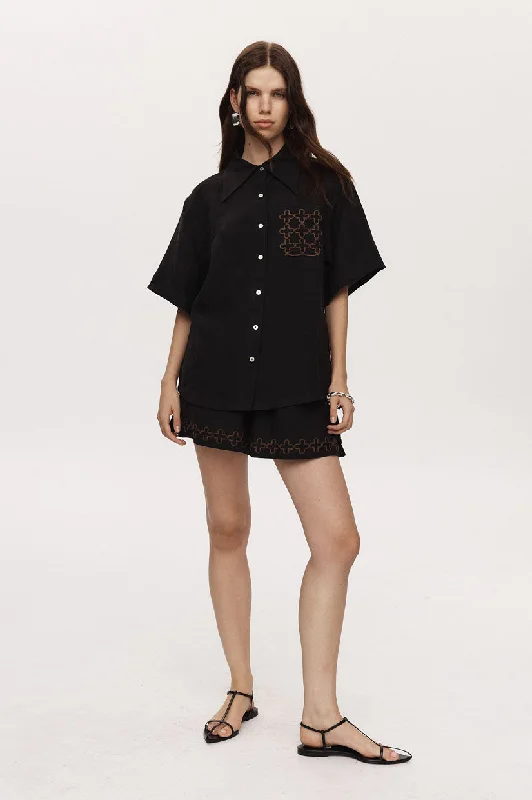 Marle Tegan Shirt - Black