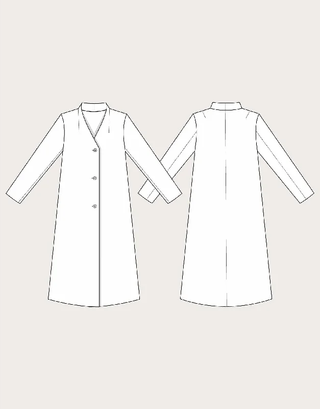 V-Neck Coat Sewing Pattern, The Assembly Line